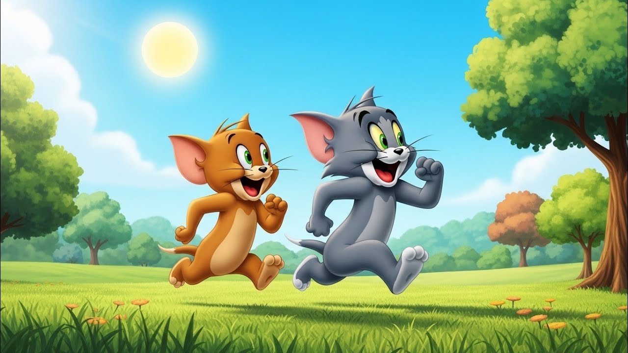 Cute Winter Friendship – Cat and Mouse Cartoon