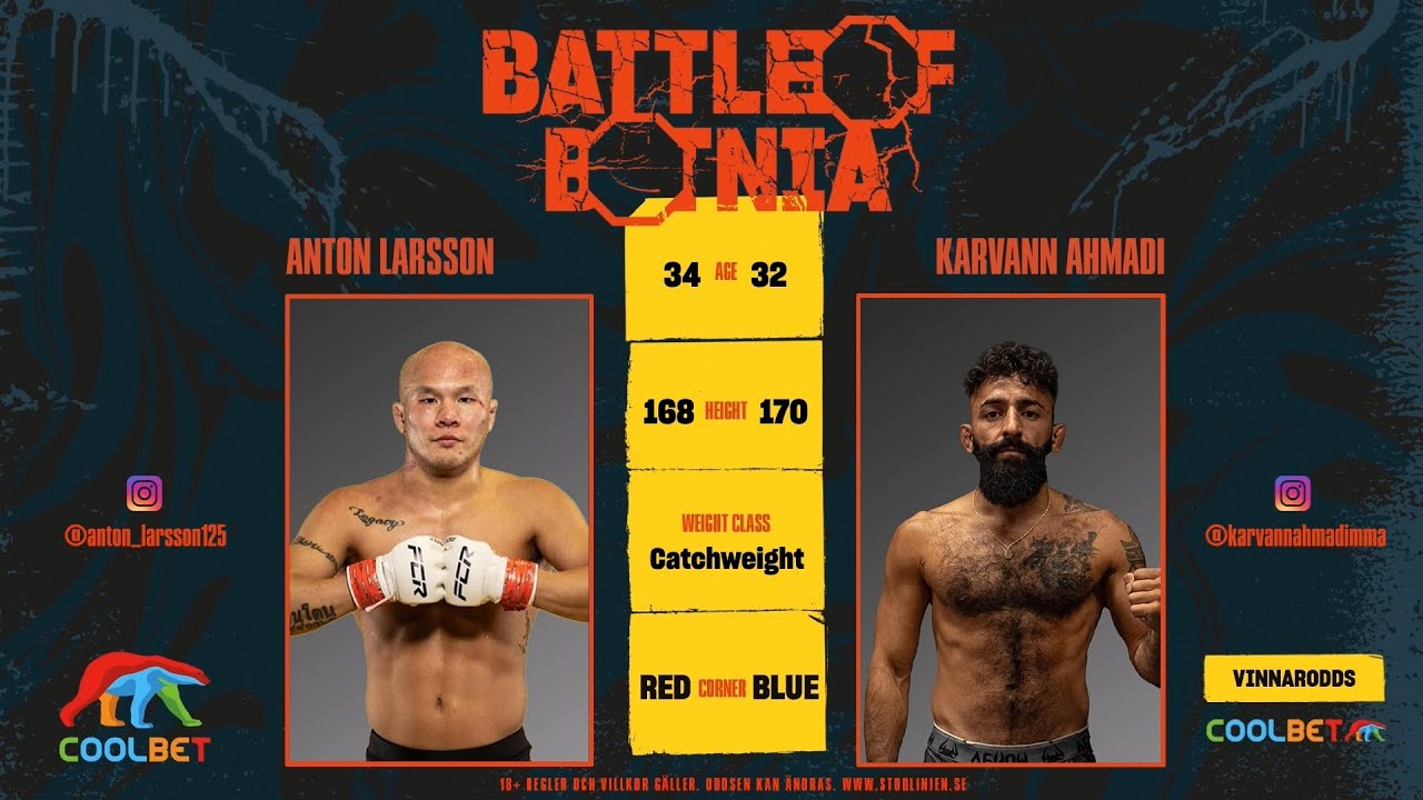 Battle of Botnia 11 Anton Larsson vs. Karvann Ahmadi