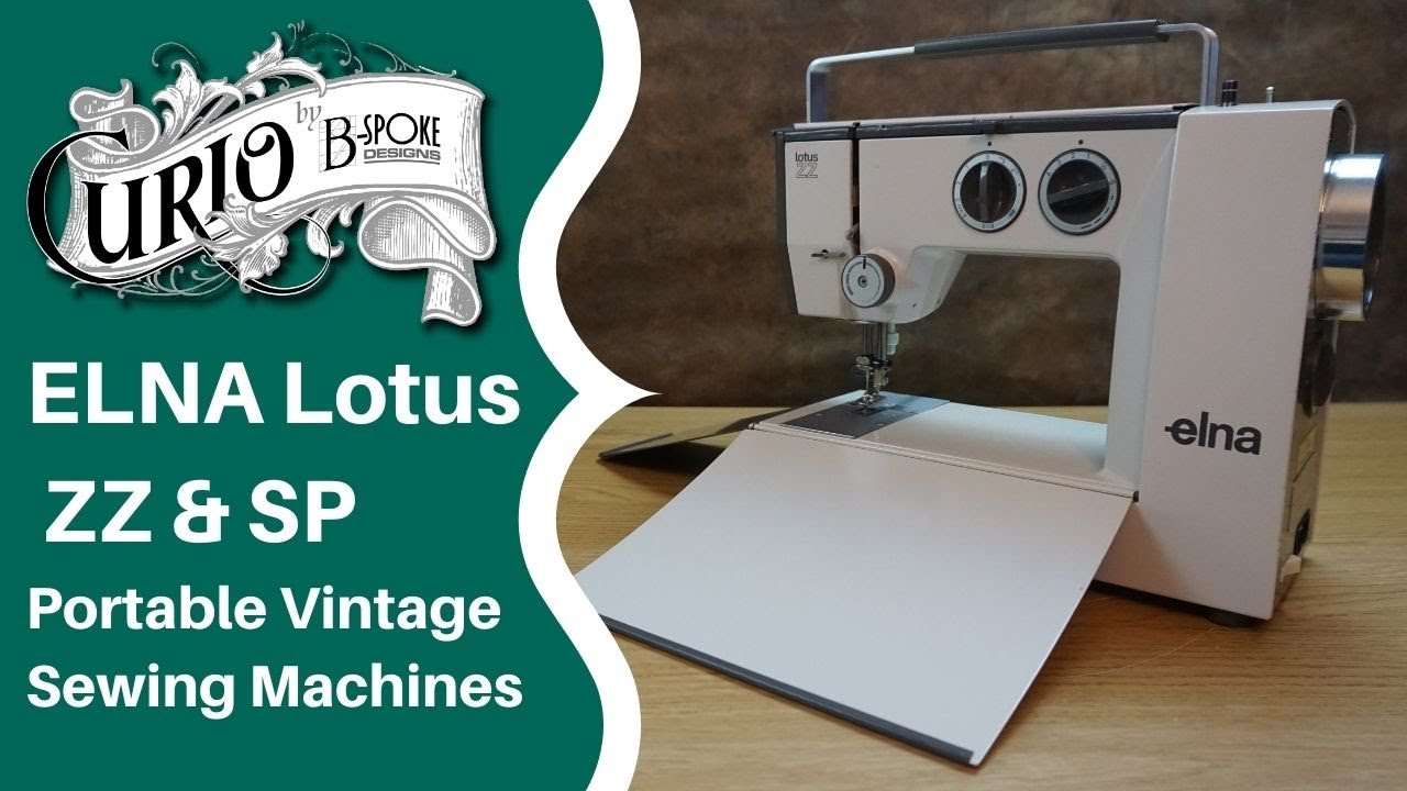 Портативная винтажная швейная машинка Elna Lotus ZZ и SP — конкурент Singer Featherweight?