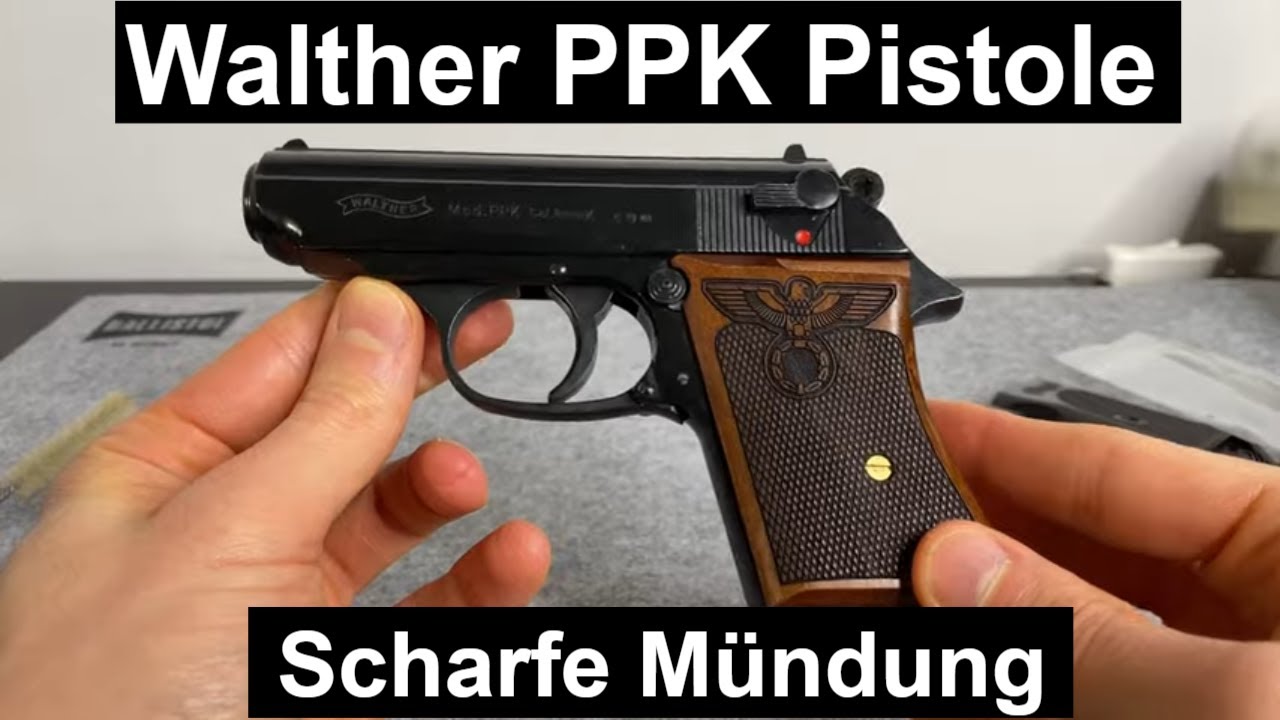 Walther PPK 8mm Knall 1931 Optik Schreckschuss Pistole