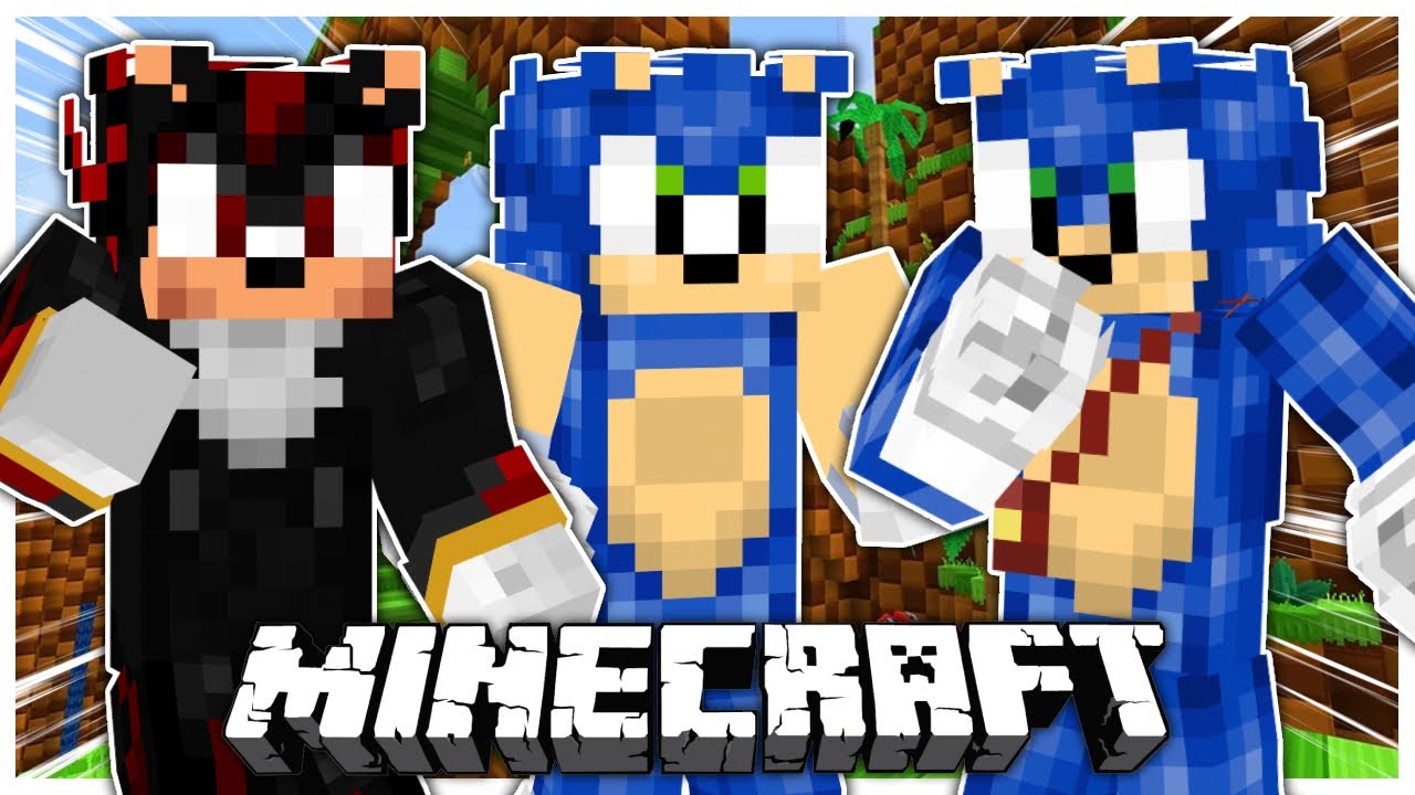 Соник из фильма встречает Симпа Шэдоу и Симпа Соника в MINECRAFT!!