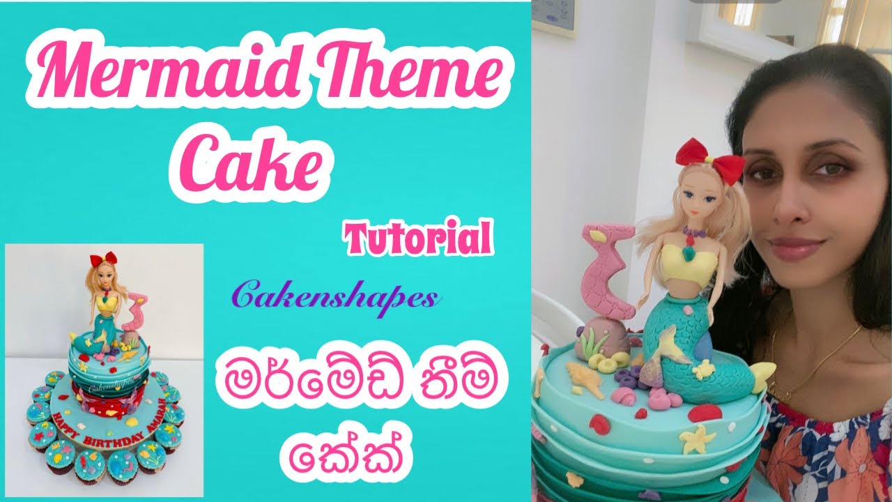 Mermaid Cake Tutorial | Sinhala | Cakenshapes Episode 176
