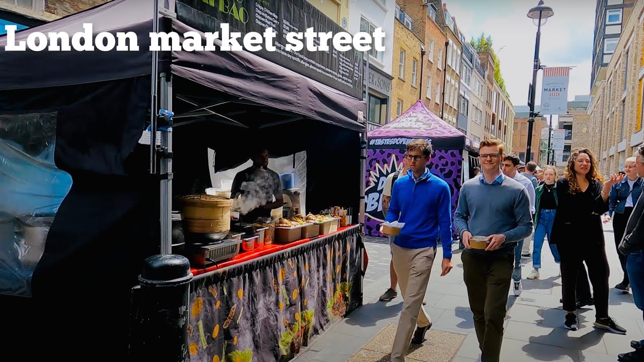 LONDON MARKET STREET | LONDON STREET | ENGLAND | 4K[HDR]#ukstreetwalker