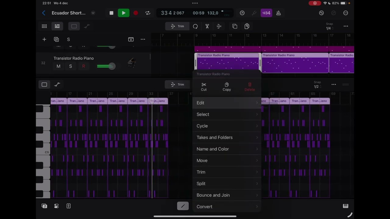 Sash! Ecuador Short Cover | Logic Pro for iPad Pro | 4K60 HDR