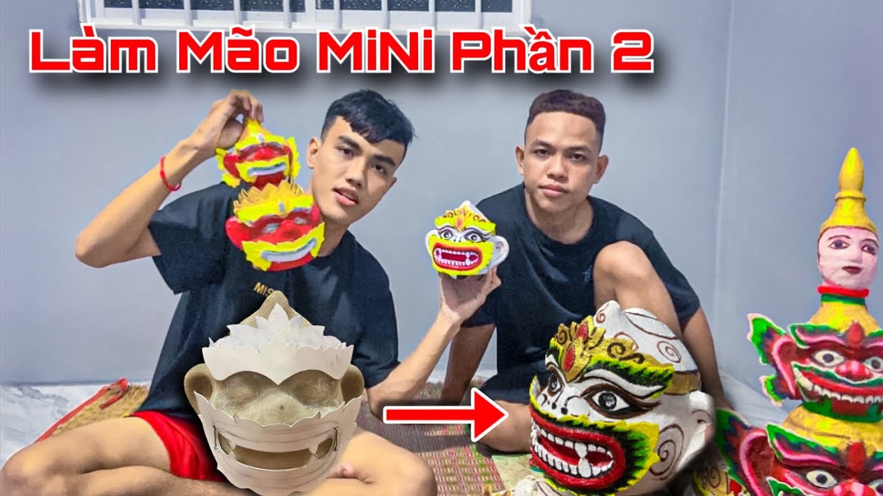 ĐMN - Quá Trình Và Những Công Đoạn Làm Ra Mão Mặt Nạ Chằng Khỉ Mini Siêu Cute Phần 2