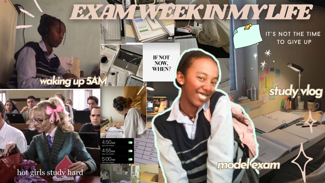 EXAM WEEK IN MY LIFE  | model exam!, walking up 5am☀️, study vlog📝 | Senior diaries🎓