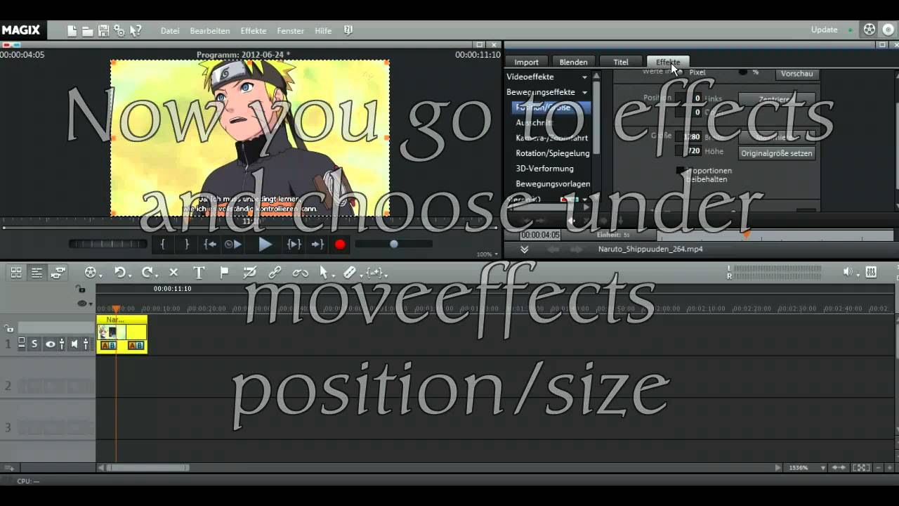 AMV ~ Tutorial : How to cut out the subtitles with Magix Video Pro X4