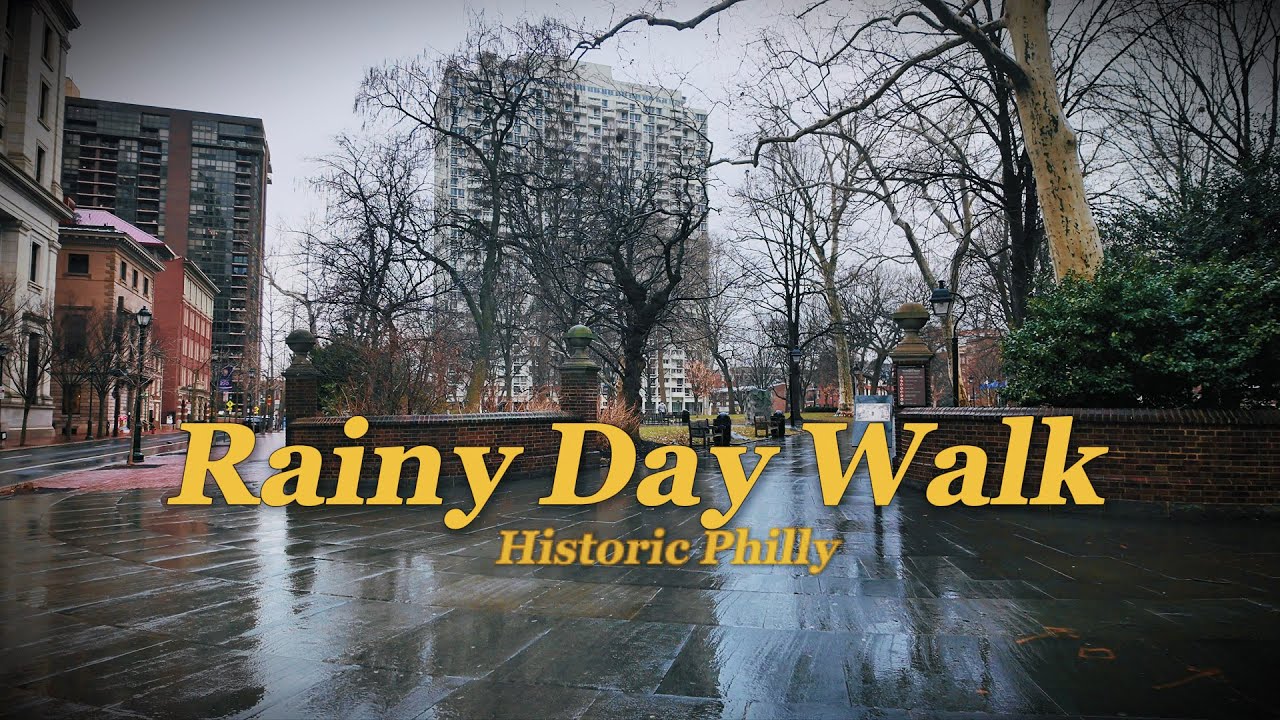Rainy Day Walk Through Historic Philadelphia [4K]