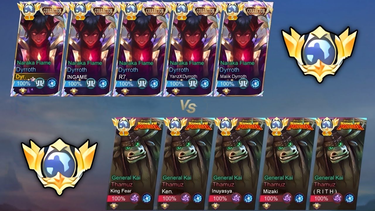 MOBILE LEGENDS 5v5 GLOBAL DYRROTH vs GLOBAL THAMUZ !! THE BATTLE OF ABYSS 🔥