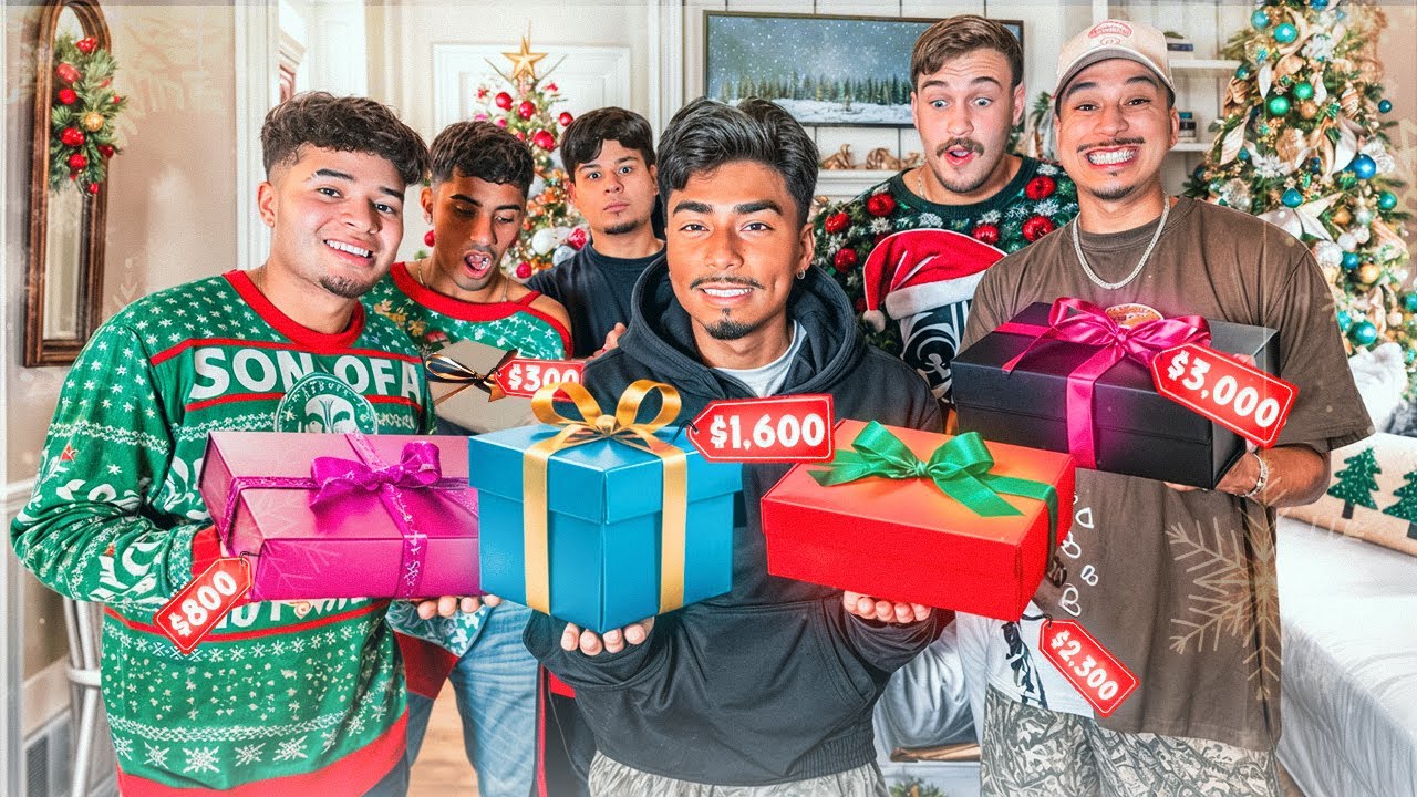 6 BESTFRIENDS PLAY SECRET SANTA! *CRAZY GIFTS*
