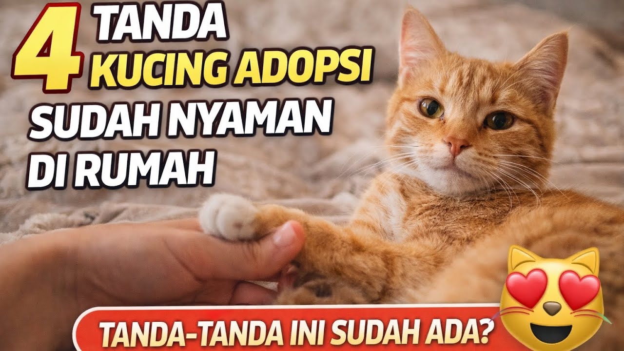 4 Tanda Kucing Adopsimu Sudah Nyaman di Rumah 🐱❤️