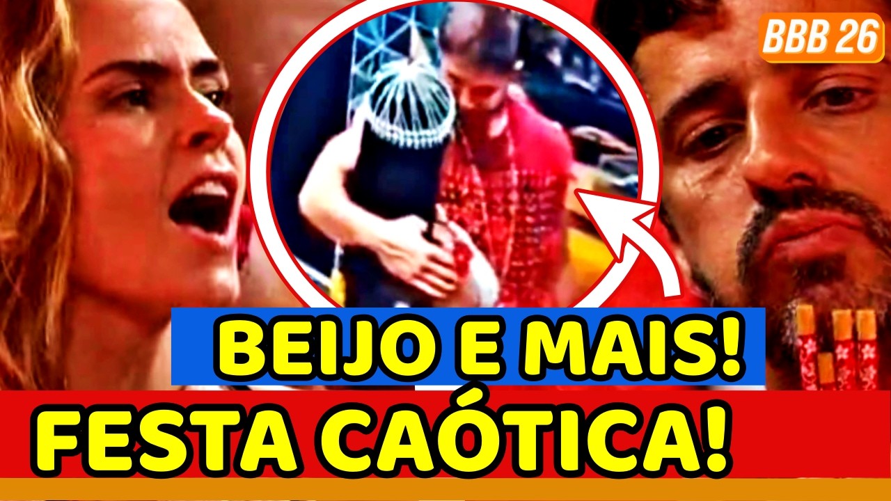 🔥😱BBB26 FESTA DO CAOS! Ana Paula BRIGA com Cowboy e DÁ O DEDO; Jonas BEIJA, AGARRA Marciele e RENDE