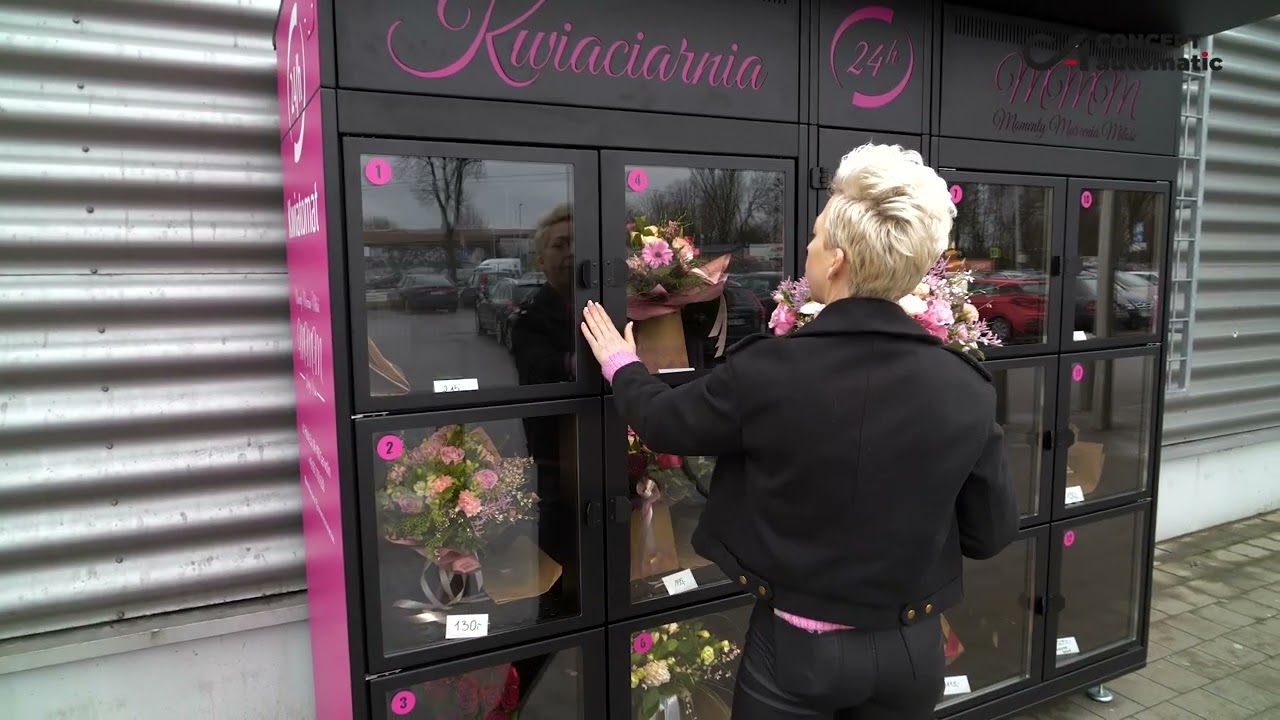 Kwiatomat szafkowy  concept automatic - producent automatów sprzedających