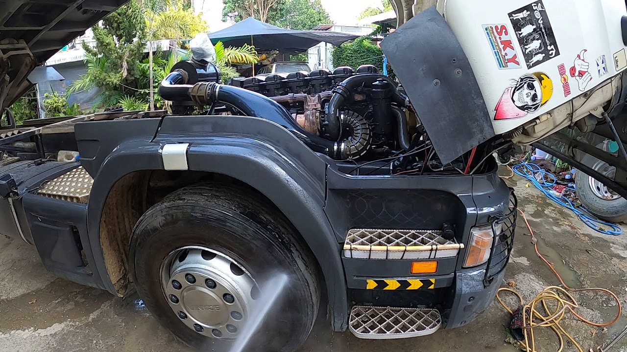 ข้อควร ระวัง!! ในการล้างทำความสะอาดห้องเครื่องยนต์ SCANIA