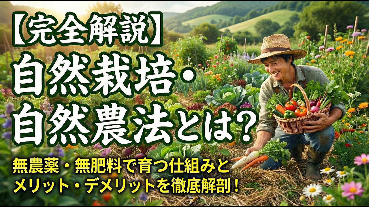 究極の引き算「自然農」の科学的メカニズム【完全解説】自然栽培・自然農法とは？無農薬・無肥料で育つ仕組みとメリット・デメリットを徹底解剖！