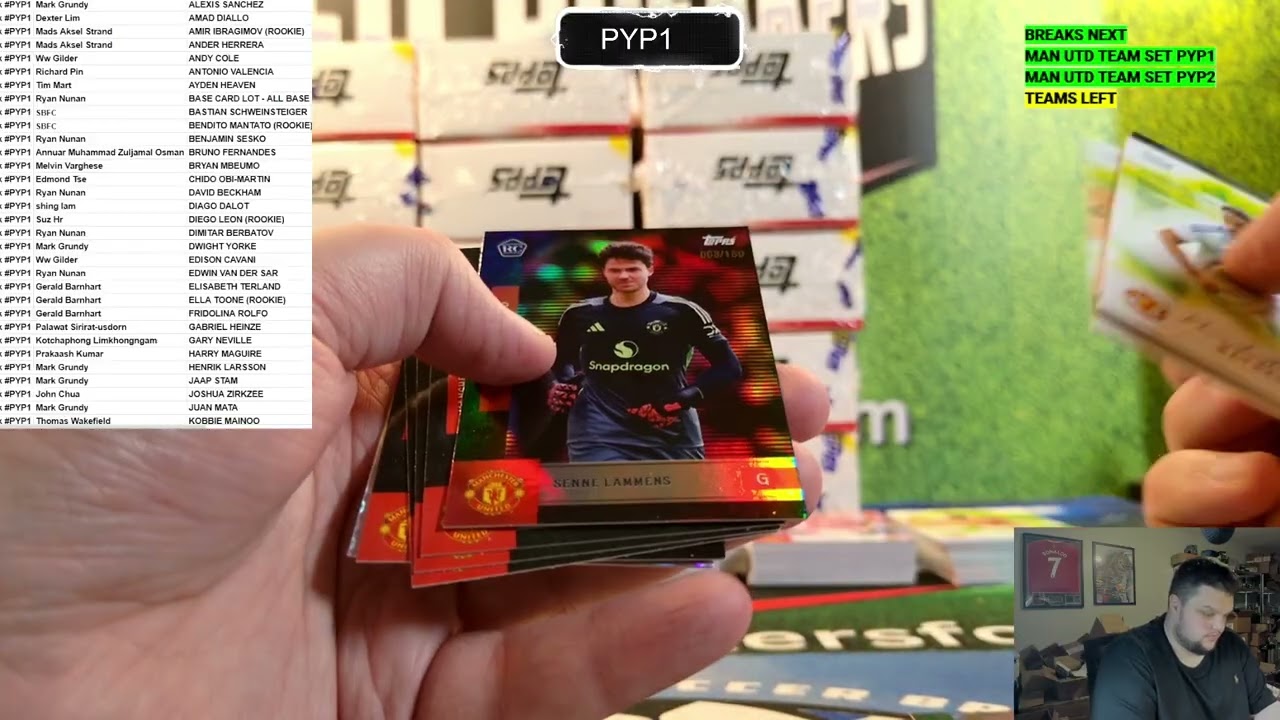 2025-26 Topps Manchester United Team Sets Soccer 20 Box PYP Case Break #PYP1