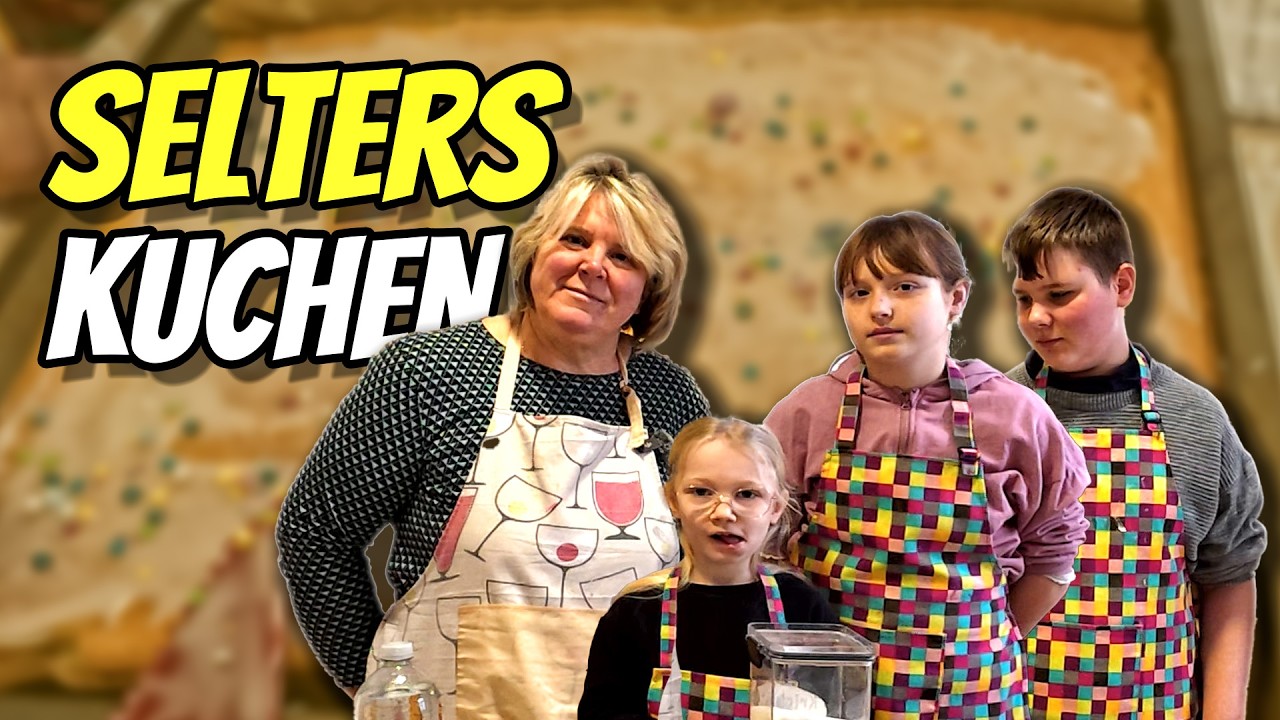 Kinder backen Selterskuchen
