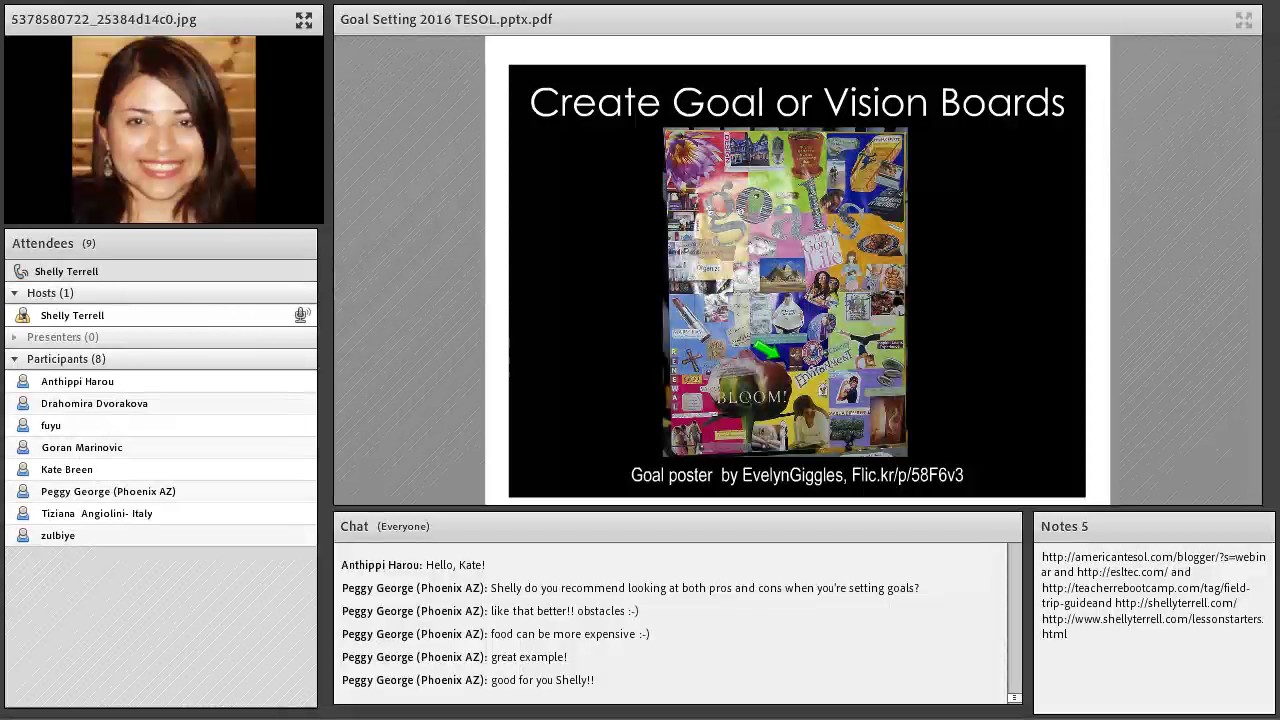 Goal-Setting with Learners, American TESOL Webinar