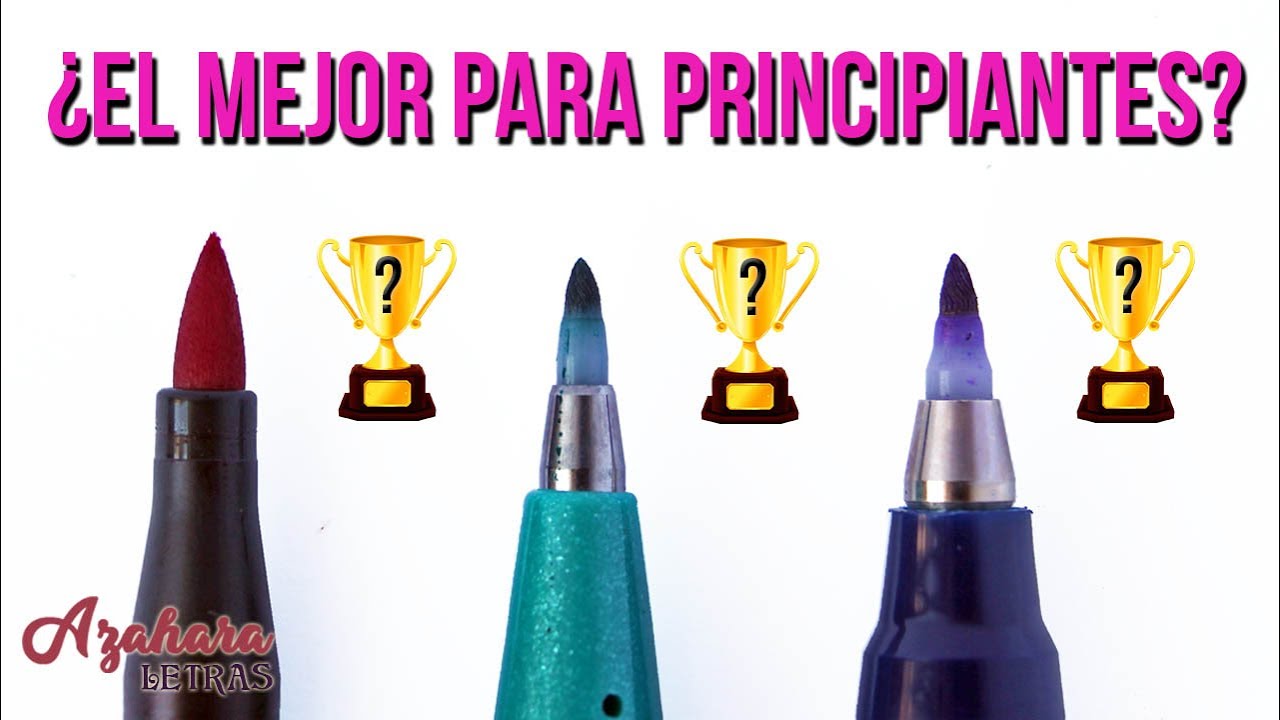 🔝3️⃣ Los 3 MEJORES BRUSH PENS para PRINCIPIANTES 🖌️