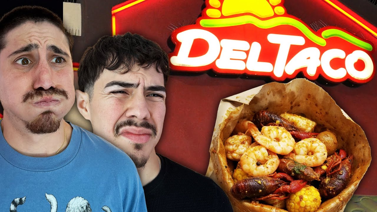 Мы приготовили морепродукты из фастфуда.