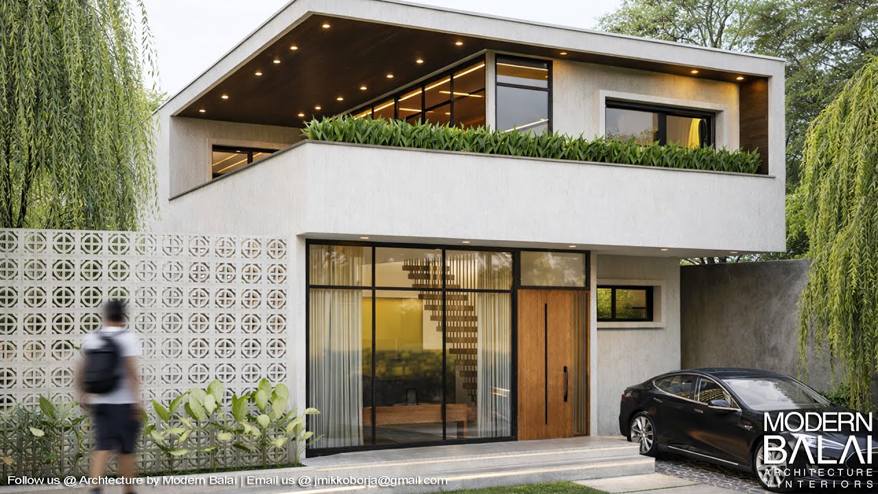 MODERN TINY HOUSE DESIGN WITH INTERIOR DESIGN | 4-BEDROOM 8.5X12 METERS | MODERN BALAI