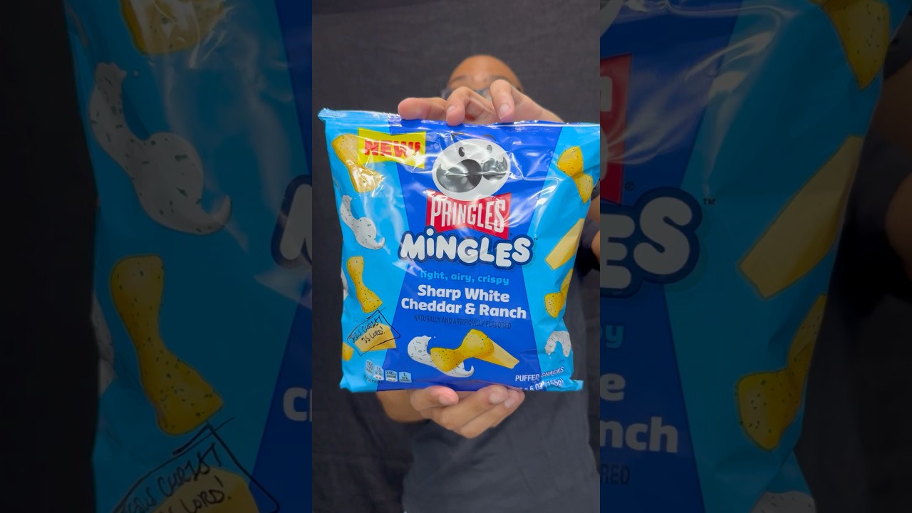 🧀 White Cheddar & Ranch Pringle's Mingles 🥛 puffed snacks #USA #snacks #foodies #foodblogger