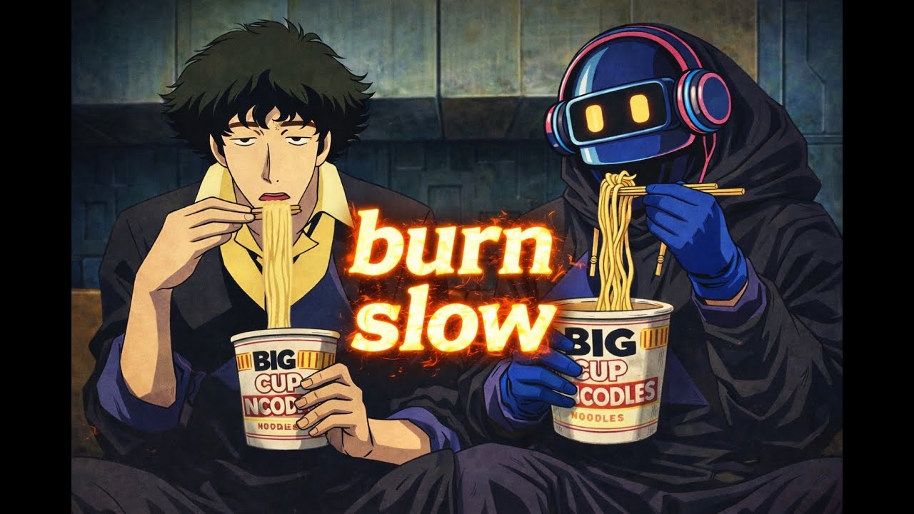 Burn Slow lofi single | Chill Beats | Jazz Lofi | Cowboy Bebop aesthetic