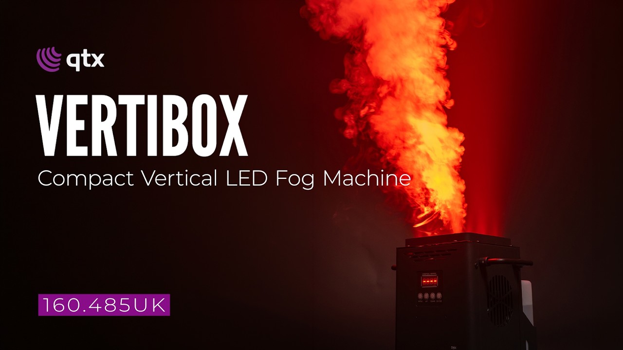 VertiBox: Compact Vertical LED Fog Machine for DJs, Stage & Events