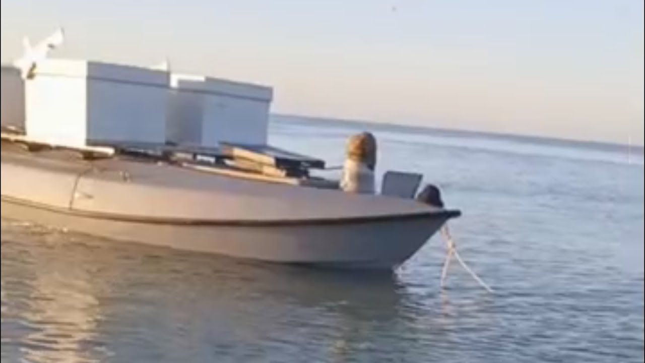 Ukraiński dron morski Magura FPV. Nakręcony w Rosji.