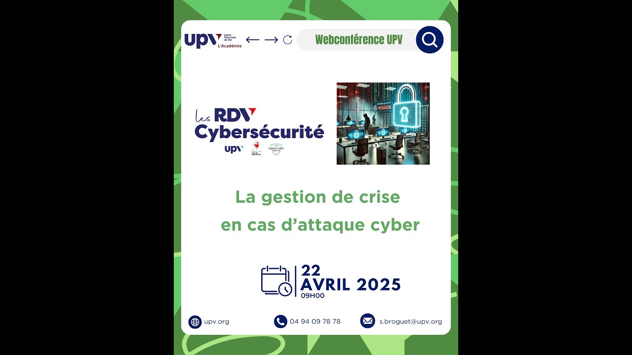 Les RDV Cybersécurité : La gestion de crise en cas d'attaque cyber