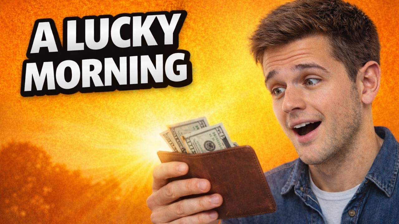 Beginner English Story | “A Lucky Morning” | Slow Listening & Shadowing for A1–A2 Learners