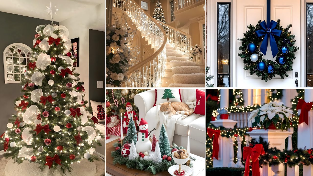 🎄100 НОВЫХ ИДЕЙ УКРАШЕНИЙ НА РОЖДЕСТВО 2025 ГОДА - ТРЕНДЫ УКРАШЕНИЯ РОЖДЕСТВЕНСКОЙ ЁЛКИ - ИДЕИ ДЕ...