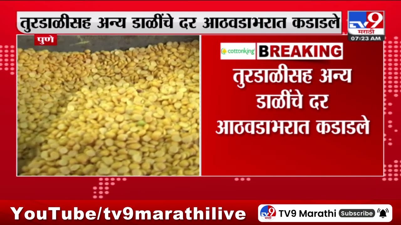 Tur Dal Price | तुरडाळीसह अन्य डाळींचे दर आठवडाभरात कडाडले : tv9