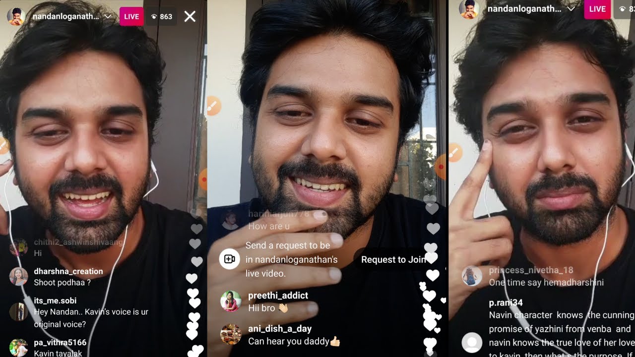 🔴LIVE  Chithi2 Kavin Came Live Answering to Fans Questions  | Part1 | Nandhan Loganathan.