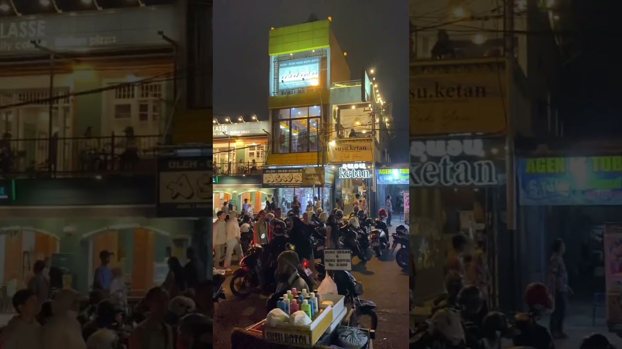 Suasana alun-alun kota batu di malam liburan #wisata #vlog #kotabatu #malang