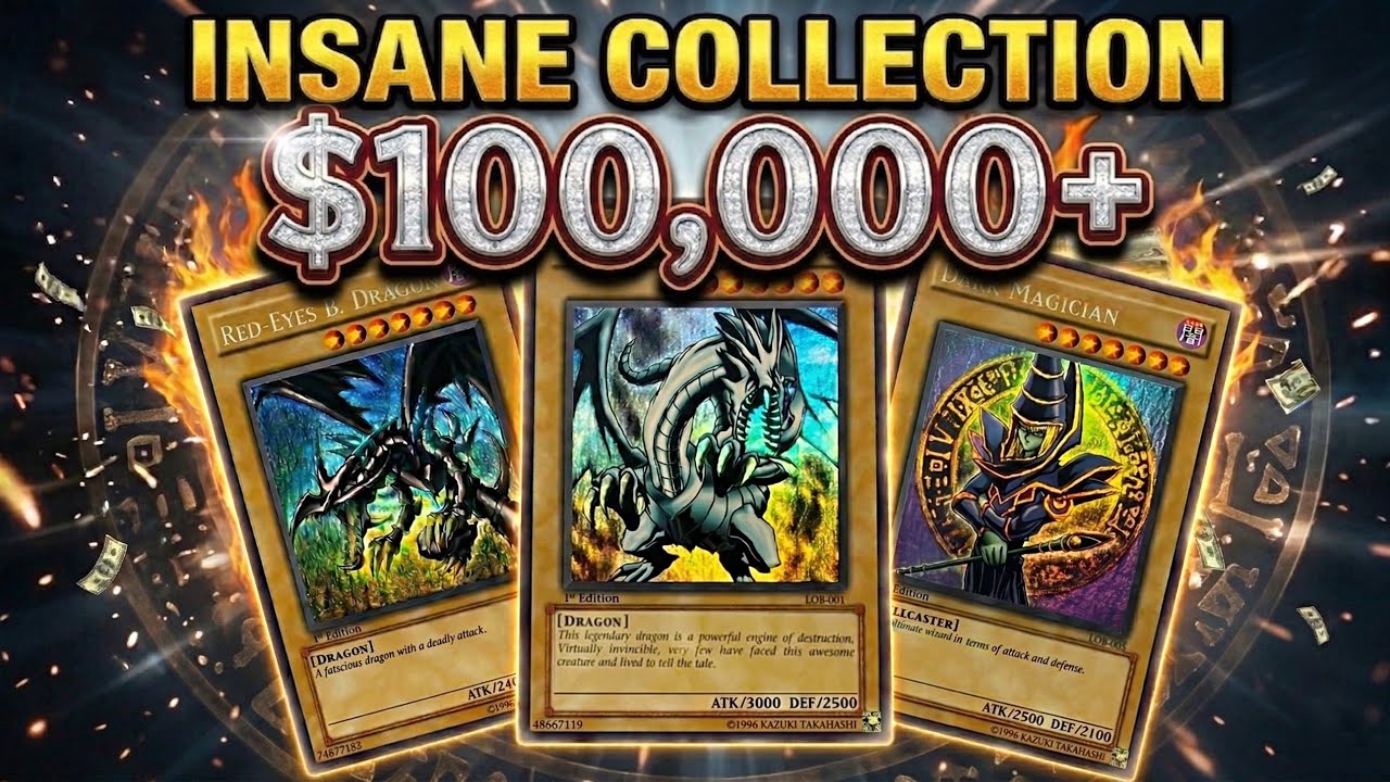 CRAZY $100,000 Yugioh Cards Collection Showcase