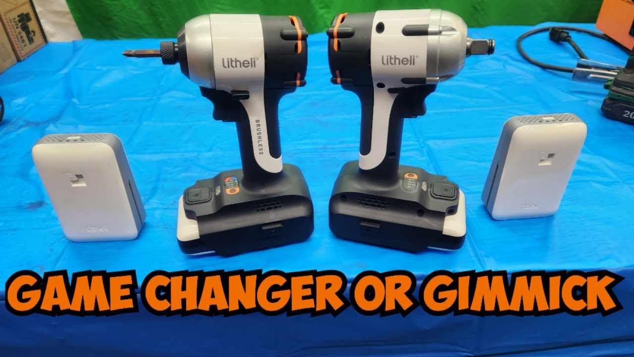 Litheli Cordless Impact Wrench 1/2 inch, 330 Ft-lbs