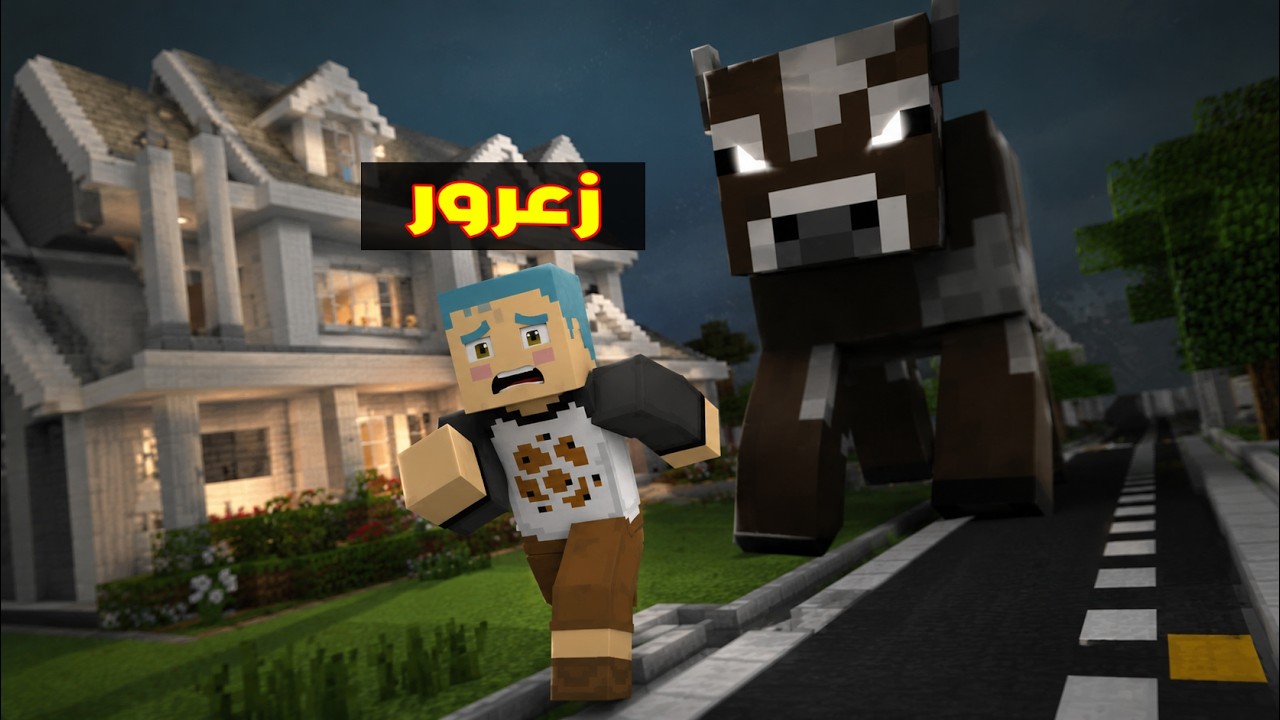 فلم ماين كرافت : زعرور لديه اكبر بقرة في العالم !!؟🔥😱