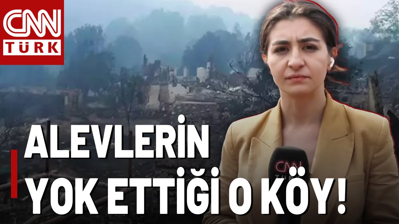 CNN TÜRK Alevlerin Yok Ettiği Köprücek Köyü'nde! Küle Dönen Köy İşte Bu Halde...