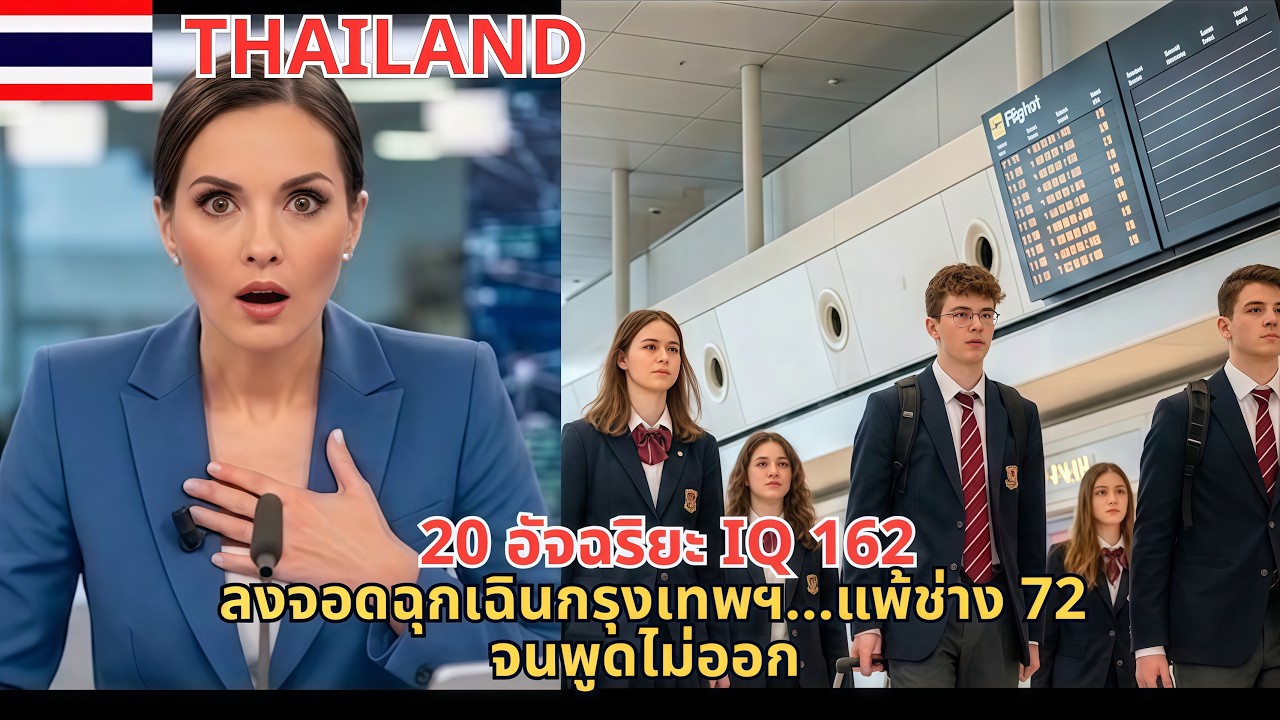 20 อัจฉริยะ IQ 162 ลงจอดฉุกเฉินกรุงเทพฯ…แพ้ช่าง 72 จนพูดไม่ออก