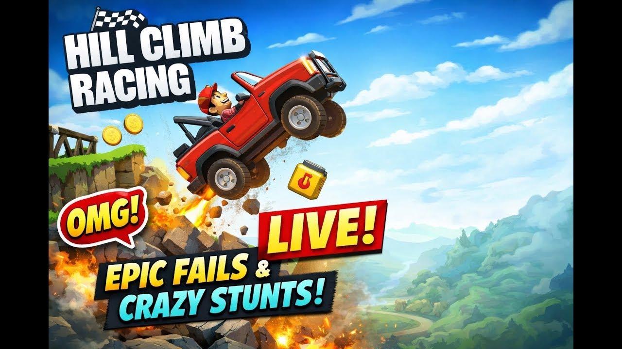 Hill Climb Racing Live Stream 🚗🔥 | High Score Challenge