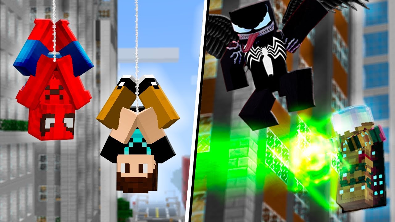 ESSE É O NOVO MELHOR MOD DE HOMEM ARANHA DO MINECRAFT
