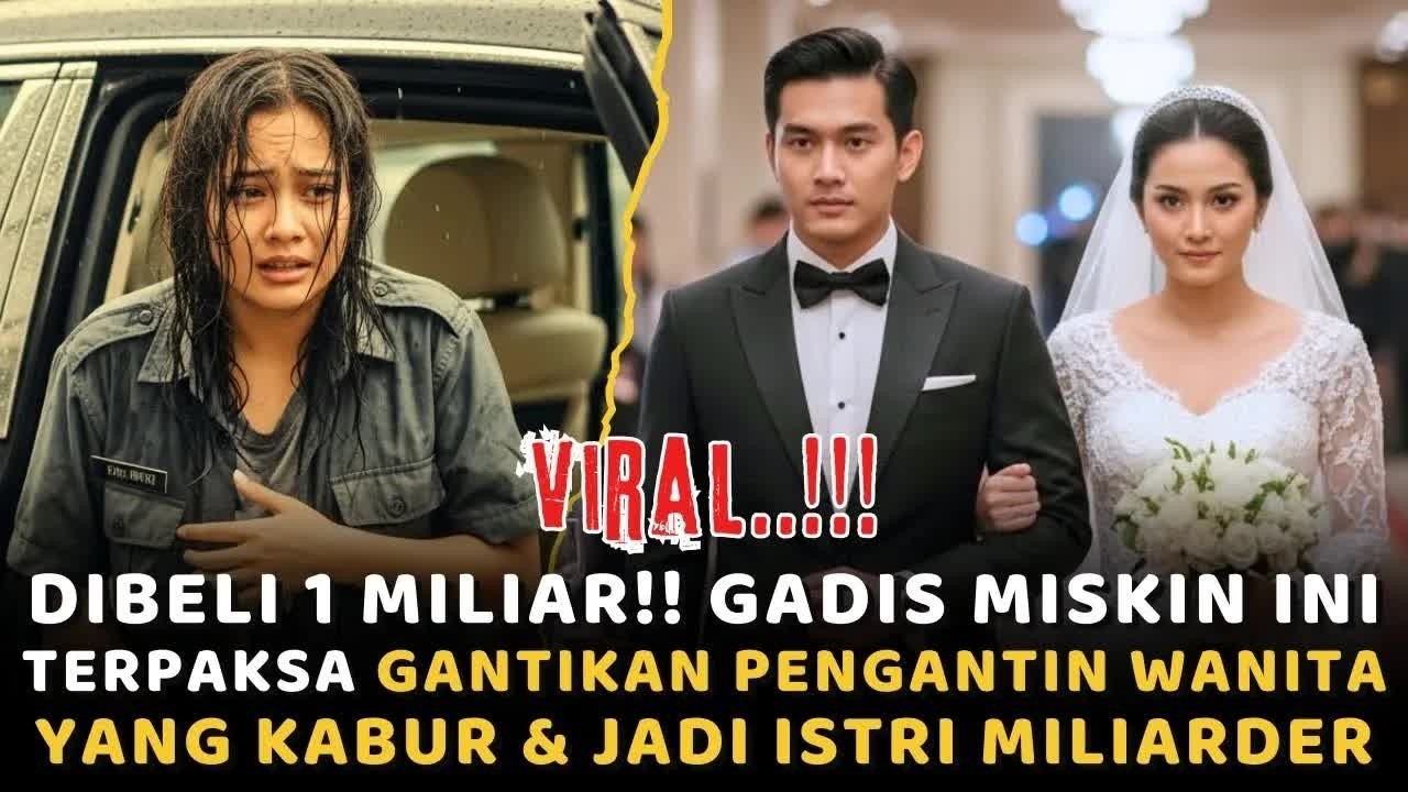 DIBELI 1 MILIAR!! Gadis Miskin Terpaksa Gantikan Pengantin Wanita yang Kabur & Jadi Istri Miliarder