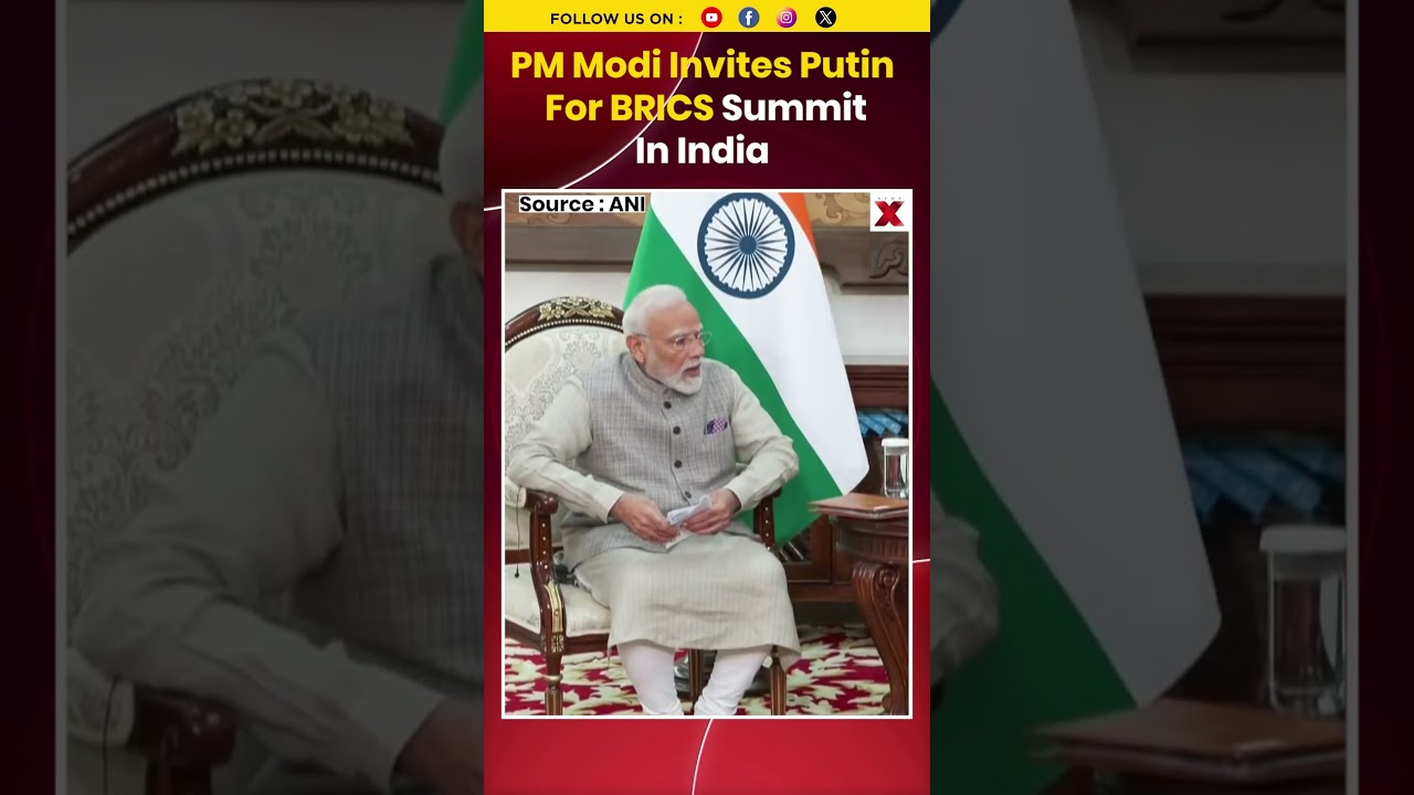 #moment | PM Modi Invites Putin For BRICS 2026 Summit During SCO Bilateral In Bishkek #shorts