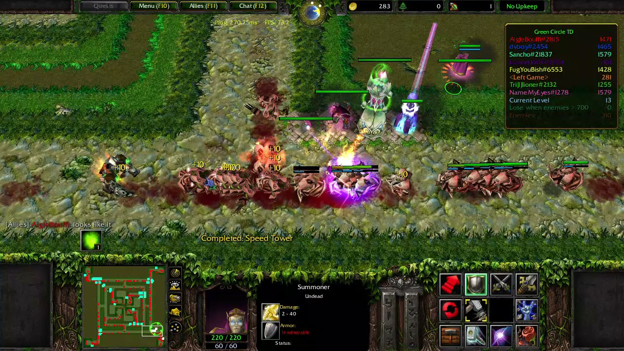 Warcraft III Green Cricle TD 9.9b