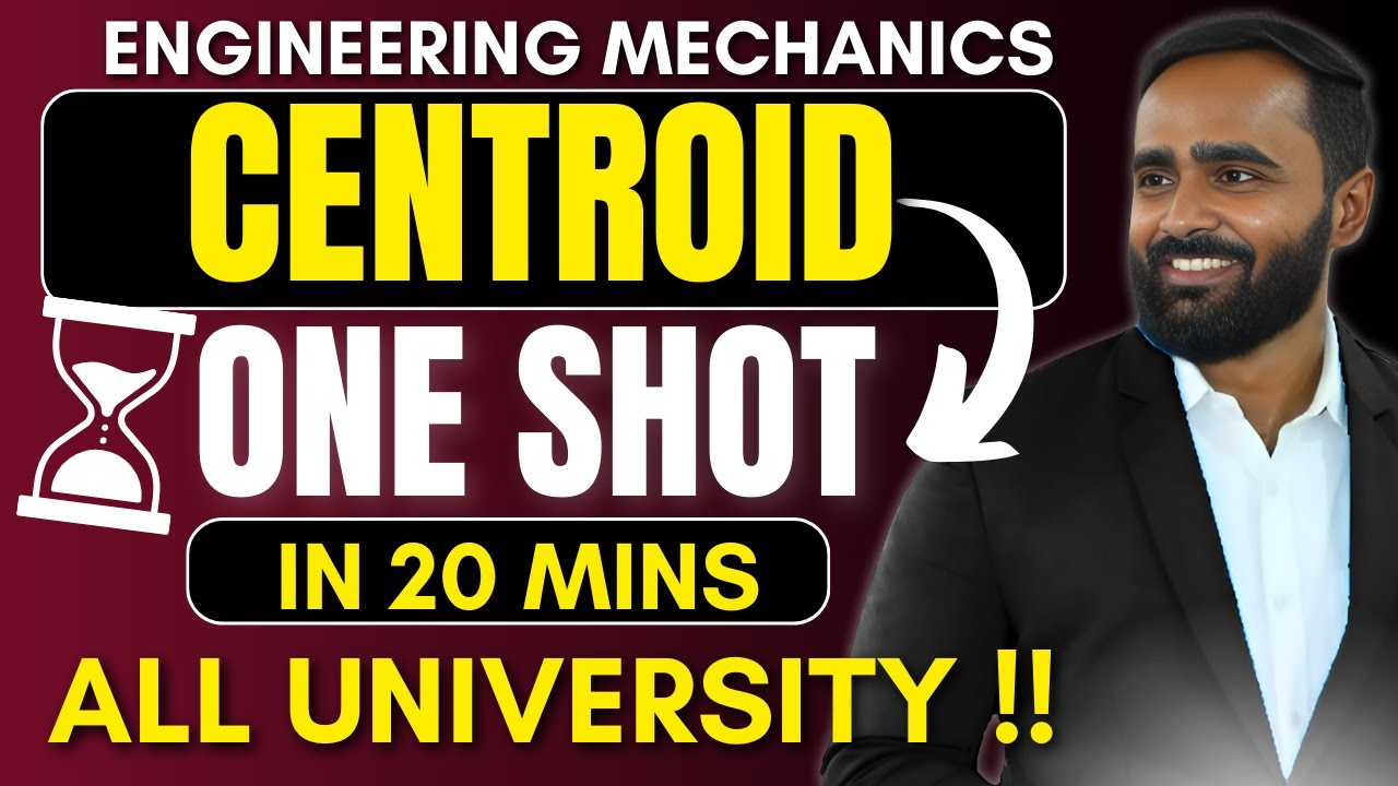 CENTROID|ENGINEERING MECHANICS|ONE SHOT|PRADEEP GIRI SIR