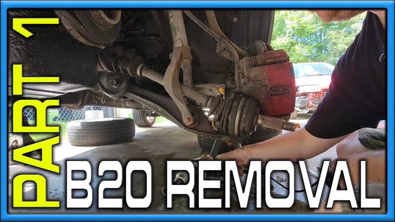 1st Gen CRV Step by Step Guide to Removing the B20 Engine  (Part 1 of 3) #RD1 #mrjaydm