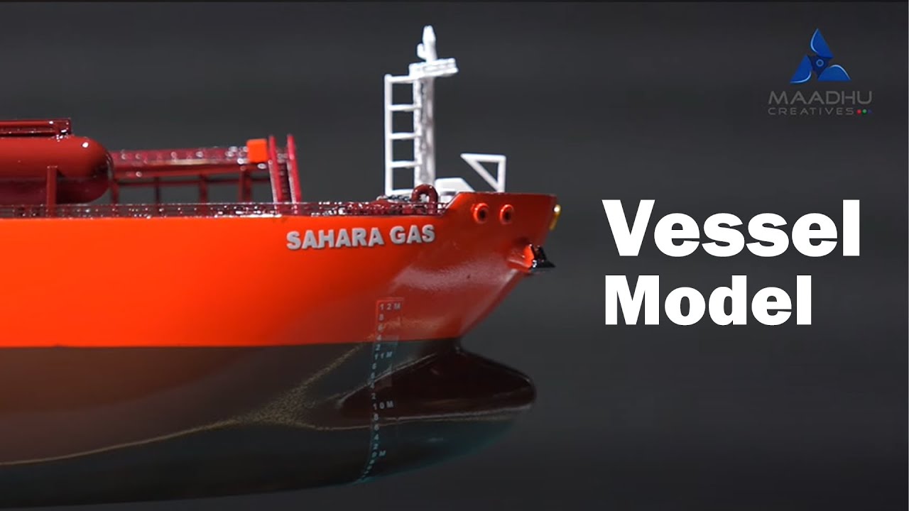 Oil Vessel Model - Crude Oil Tanker Model by Maadhu Creatives Model Making Company - India.