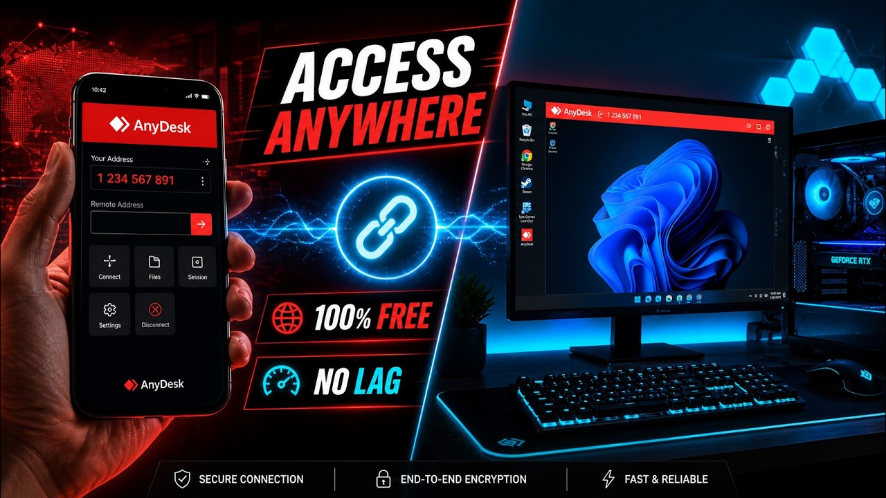 AnyDesk Tutorial: Download, Install & Connect Two PCs (Easy Method)