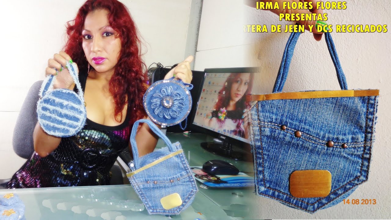 CARTERAS DE JEANS Y CDS RECICLADOS PASO A PASO